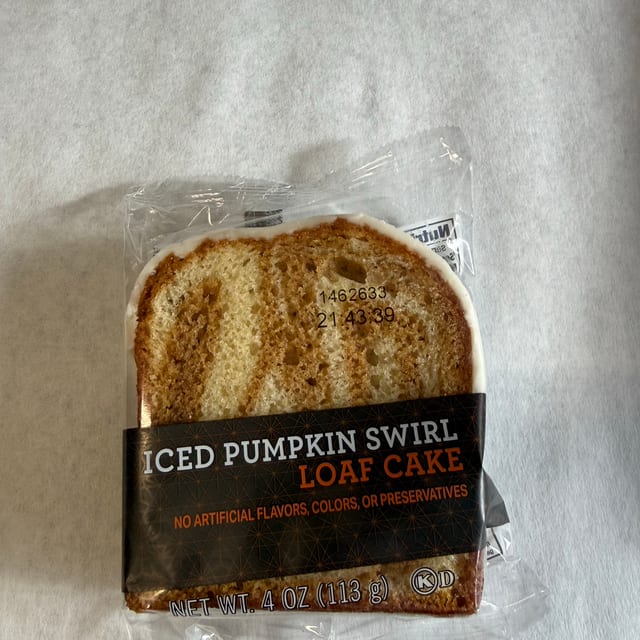 Pumpkin Swirl Cake Iced.